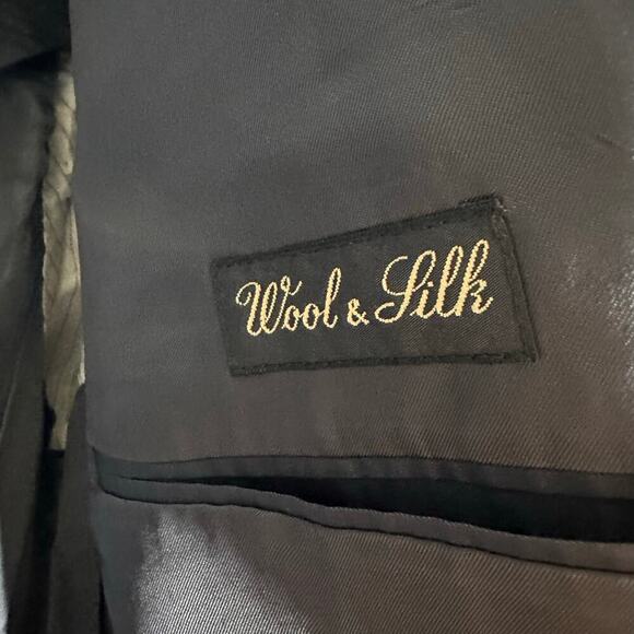 Ermenegildo Zegna Silk Wool Blazer Men's Gray Size 52R - Picture 4 of 4